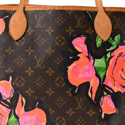 Louis Vuitton Monogram Roses Neverfull MM 7 of 9