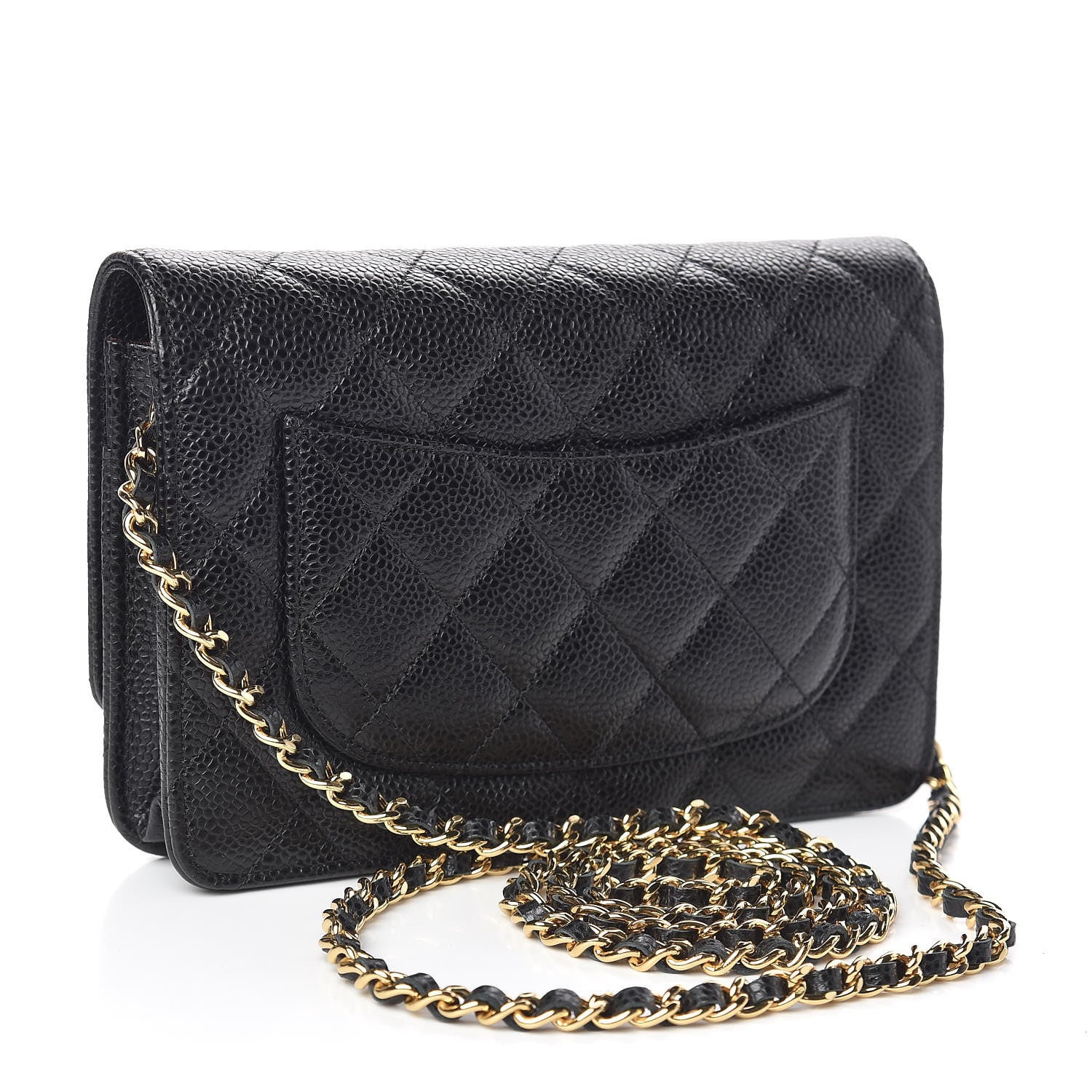 Chanel Caviar Quilted Wallet On Chain WOC Black 3 of 11