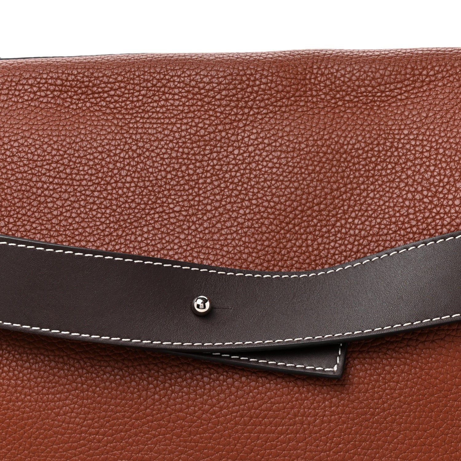 Loewe Soft Grained Calfskin Military Messenger Bag Cognac 6 of 9