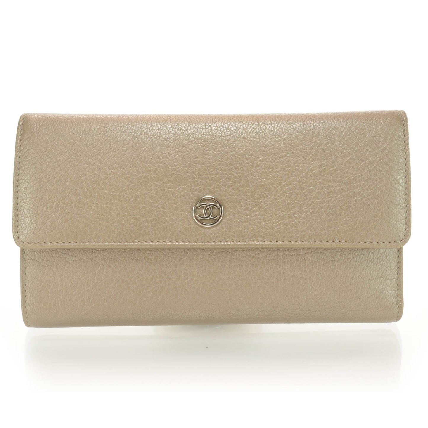 Large Flap Wallet Metallic