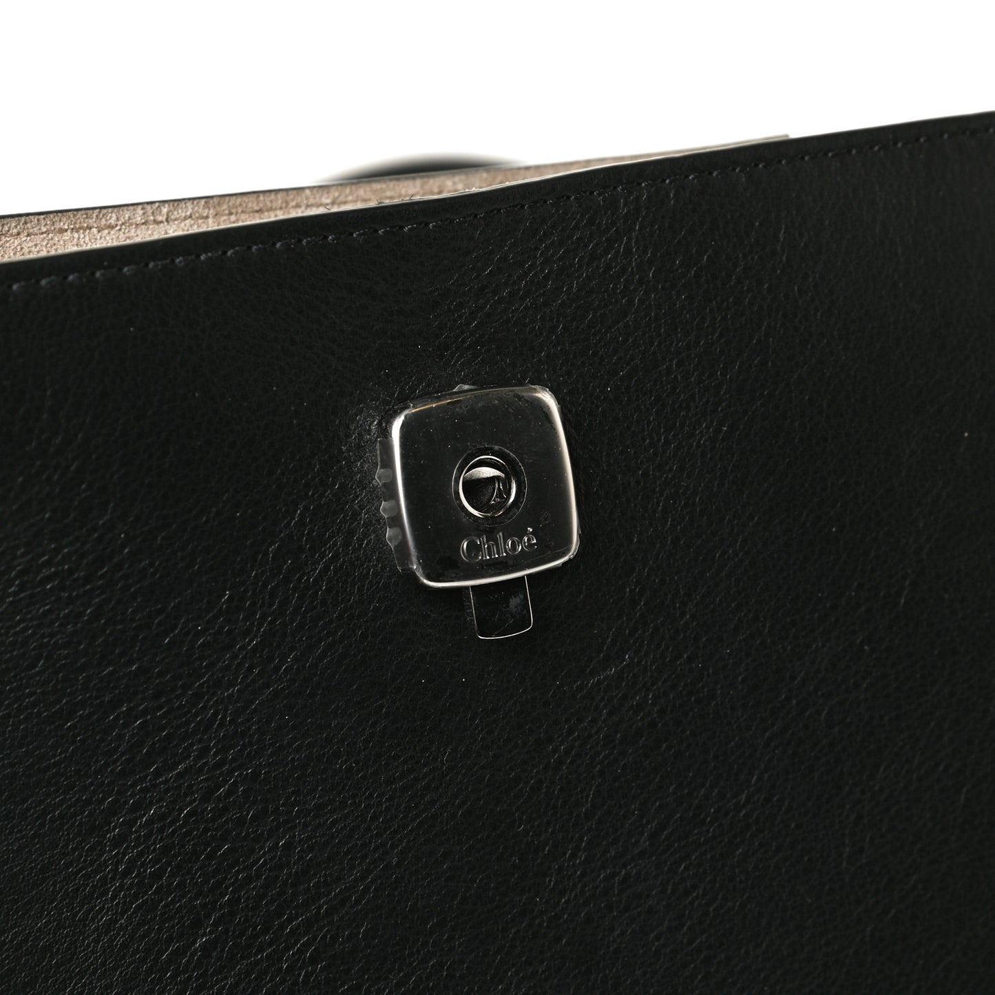 Suede Calfskin Small Faye Top Handle Bag Black