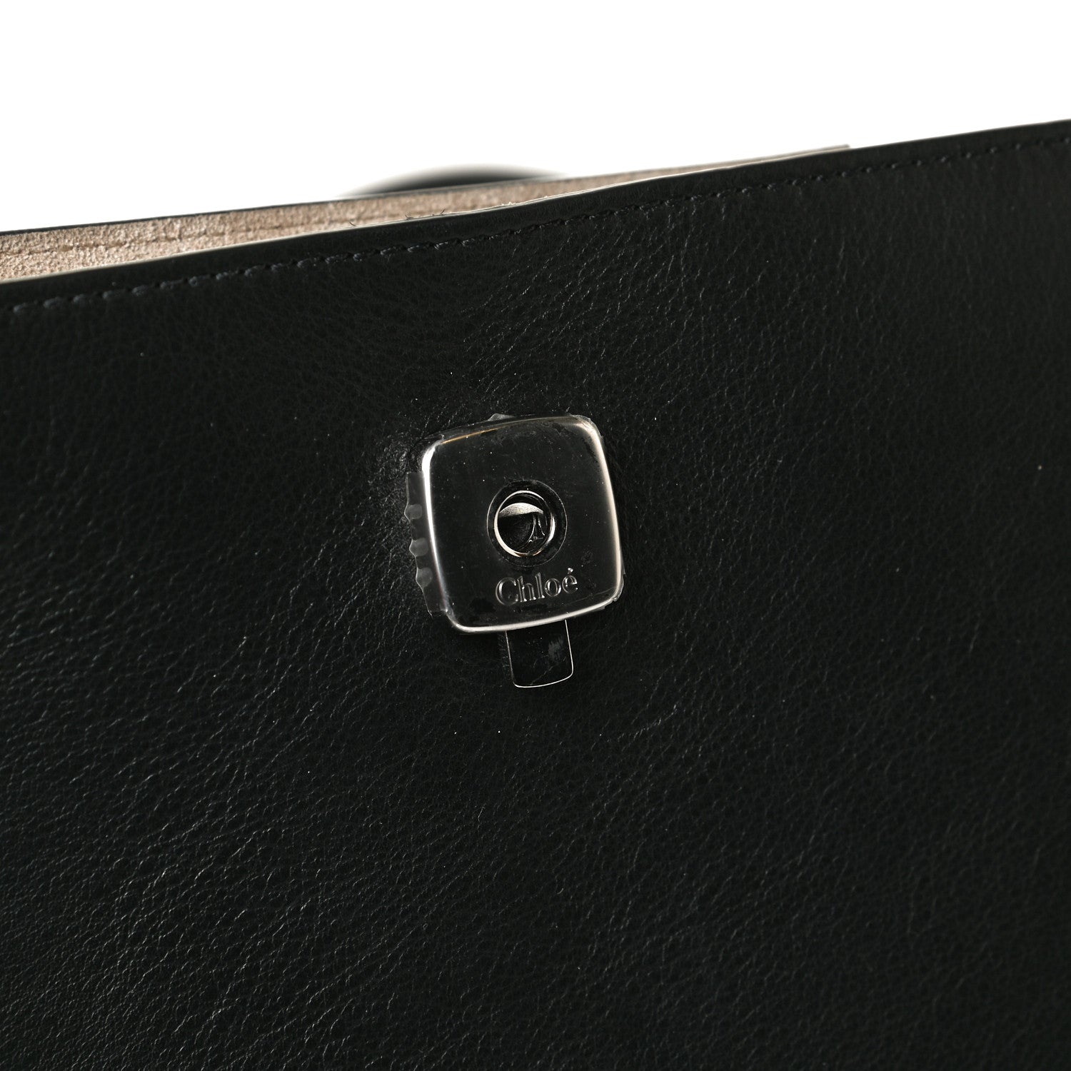 Chloe Suede Calfskin Small Faye Top Handle Bag Black 13 of 16
