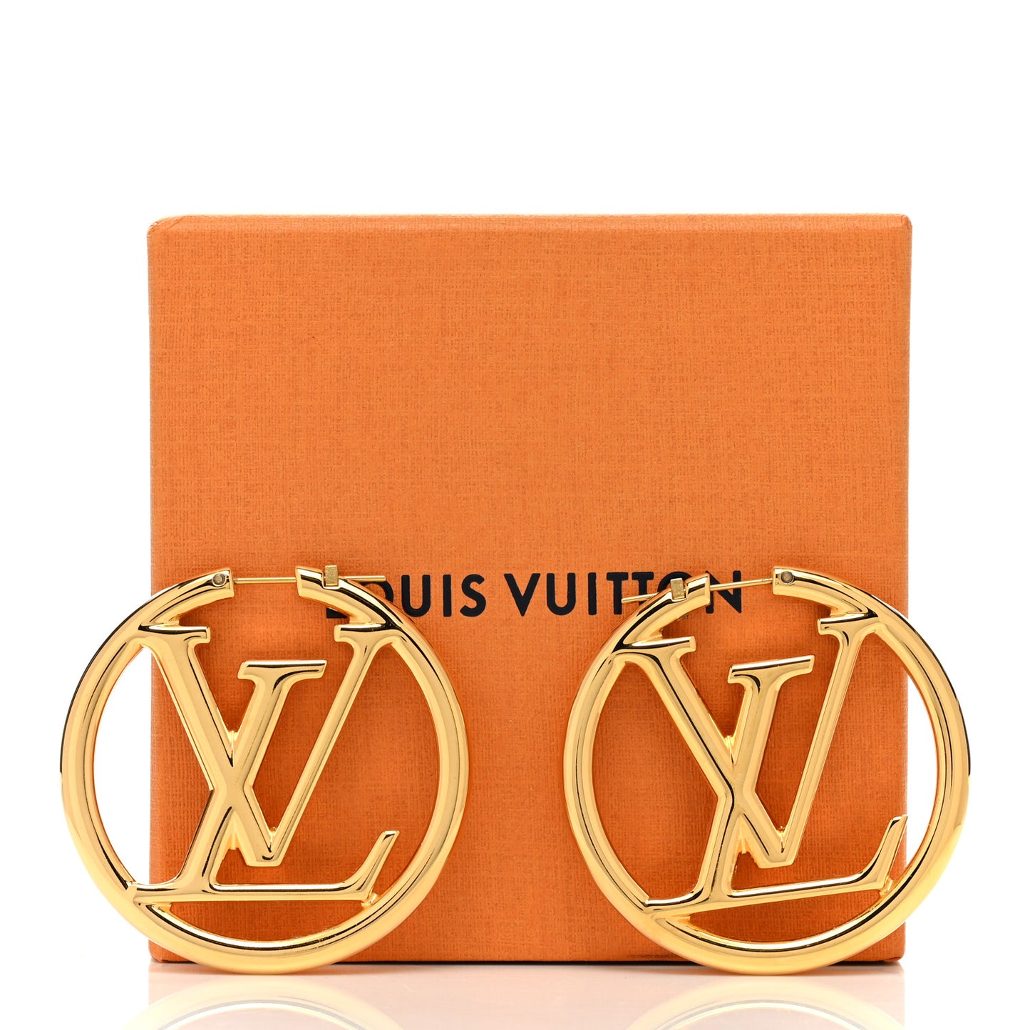 Metal Louise Hoop Earrings Gold