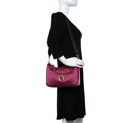 Versace Nylon Medusa Shoulder Bag Dahlia Black 2 of 10