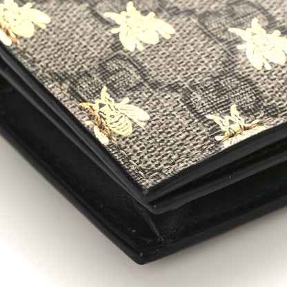 Gucci GG Supreme Monogram Bee Print Card Case 7 of 8