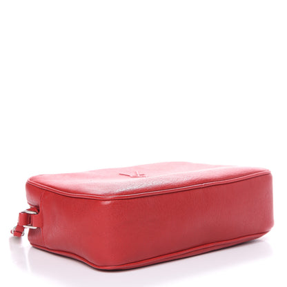 Saint Laurent Calfskin Monogram Small Lou Camera Bag Red 4 of 10