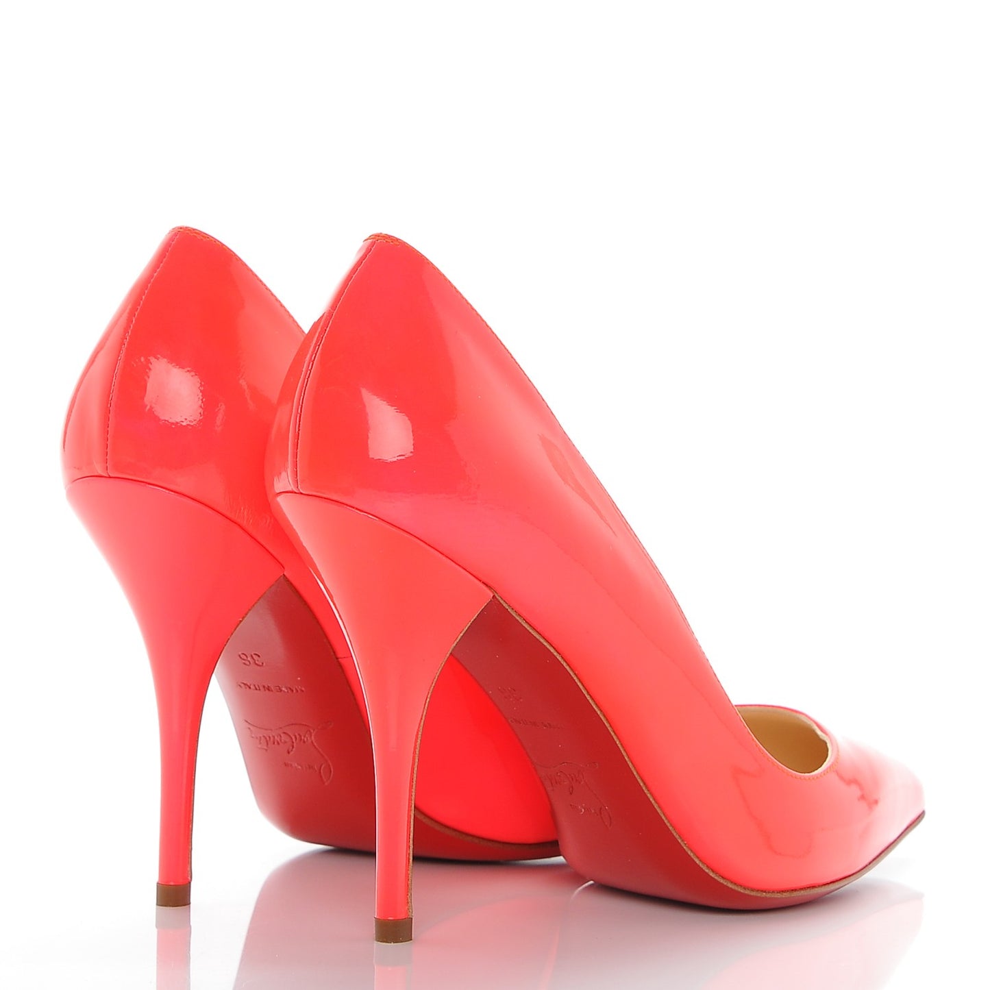 Patent Batignolles 100 Pumps 36 Fluo Rose Paris