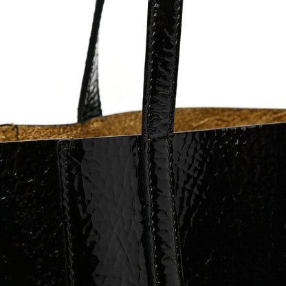 Balenciaga Textured Patent Calfskin XXS Everyday Tote Black 24 of 31