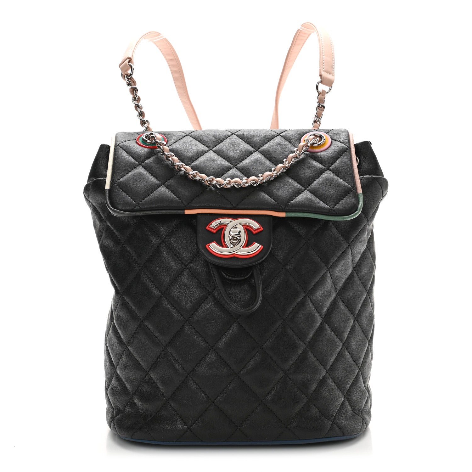 Chanel Lambskin Quilted Small Cuba Urban Spirit Backpack Black 1 of 10