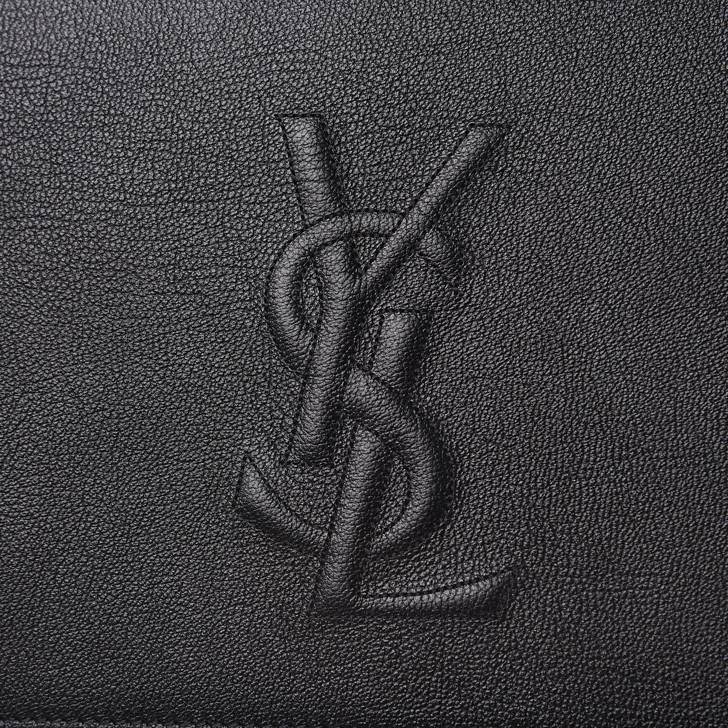 Saint Laurent Goatskin Large Belle De Jour Clutch Black 7 of 9