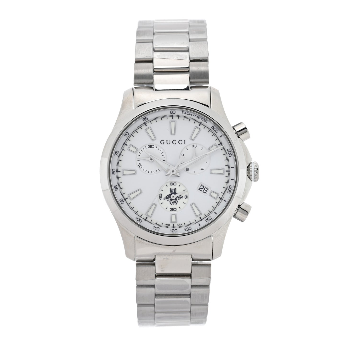 Stainless Steel 38mm G-Timeless Bee Chronograph Quartz Watch