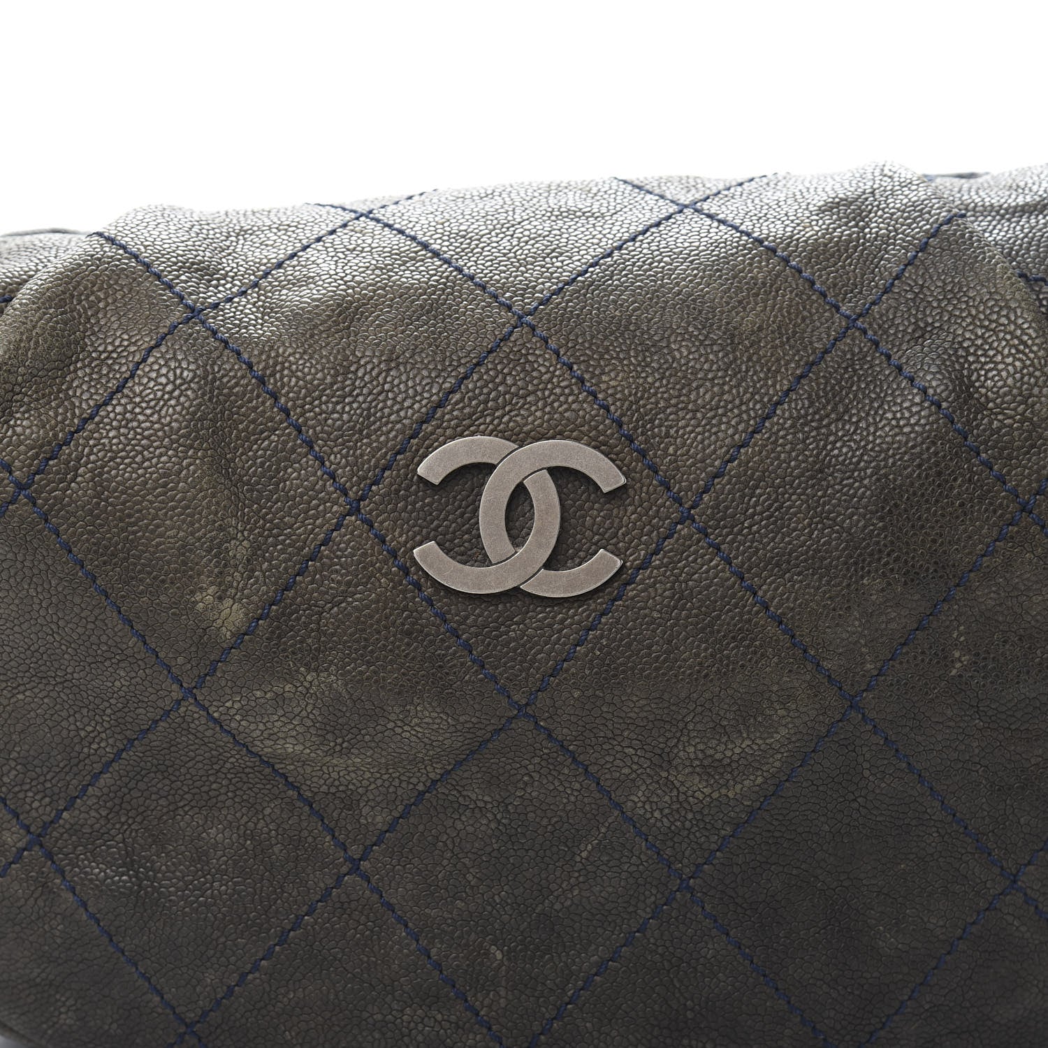 Chanel Caviar Stitched Large Outdoor Hobo Black 14 of 14