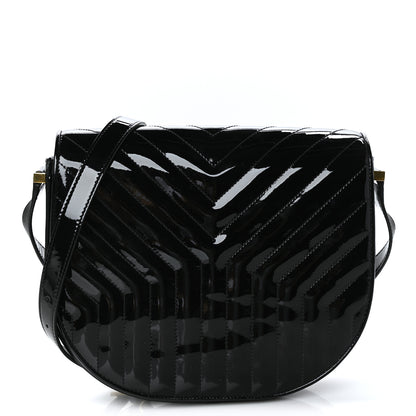 Saint Laurent Patent Y Quilted Joan Satchel Black 1 of 7