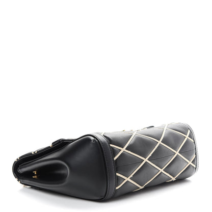 Louis Vuitton Lambskin Malletage Pochette Flap Black 4 of 11