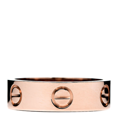 Cartier 18K Pink Gold 5.5mm LOVE Ring 53 6.25 1 of 5