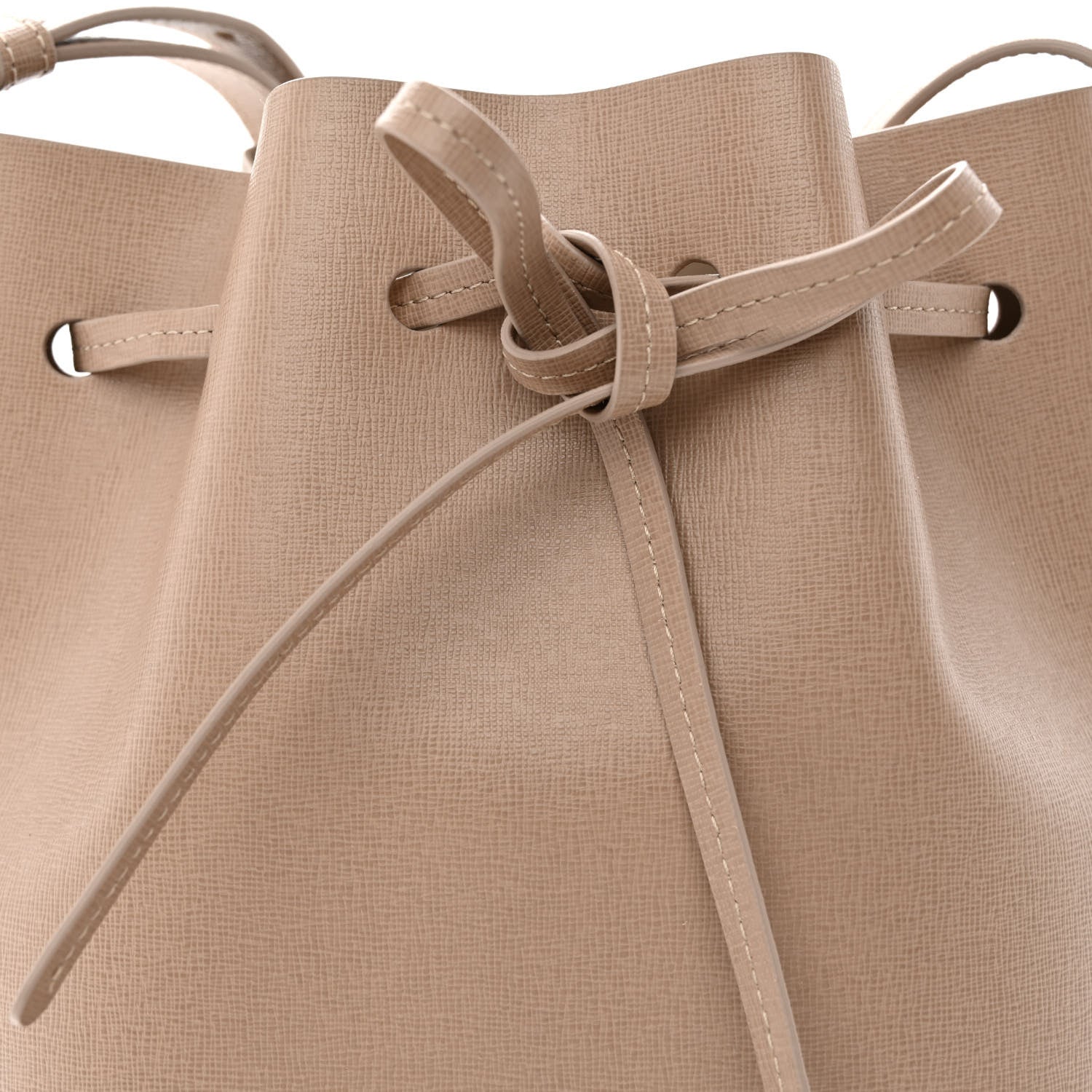 Mansur Gavriel Saffiano Mini Bucket Bag Elefante 8 of 10