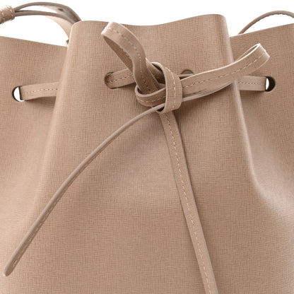 Mansur Gavriel Saffiano Mini Bucket Bag Elefante 8 of 10