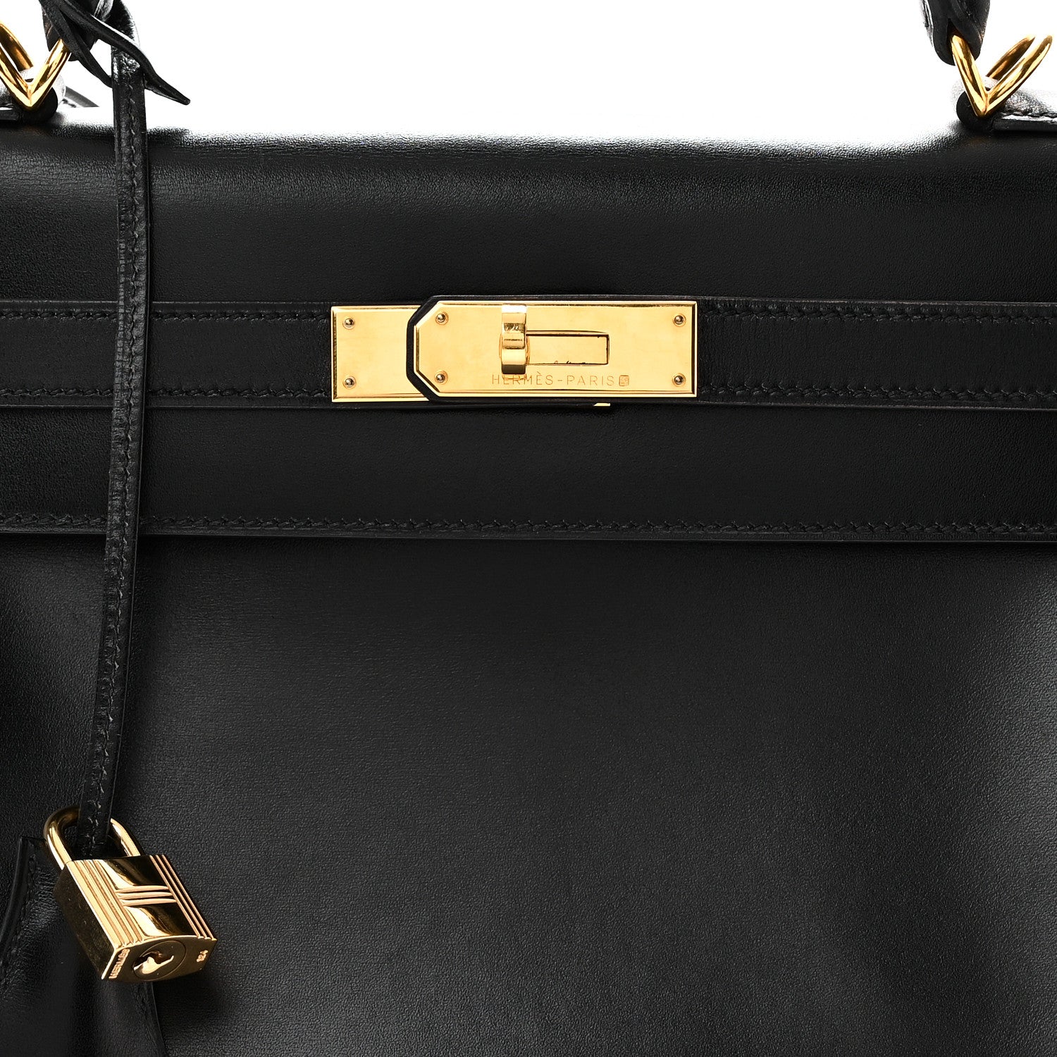 Hermes Box Kelly Retourne 32  Black 8 of 10