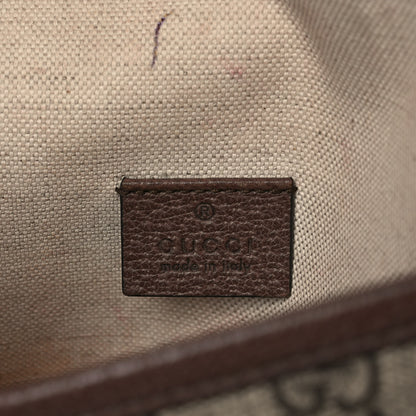 Gucci GG Supreme Monogram Web Medium Neo Vintage Flap Messenger Bag Beige New Acero 6 of 13
