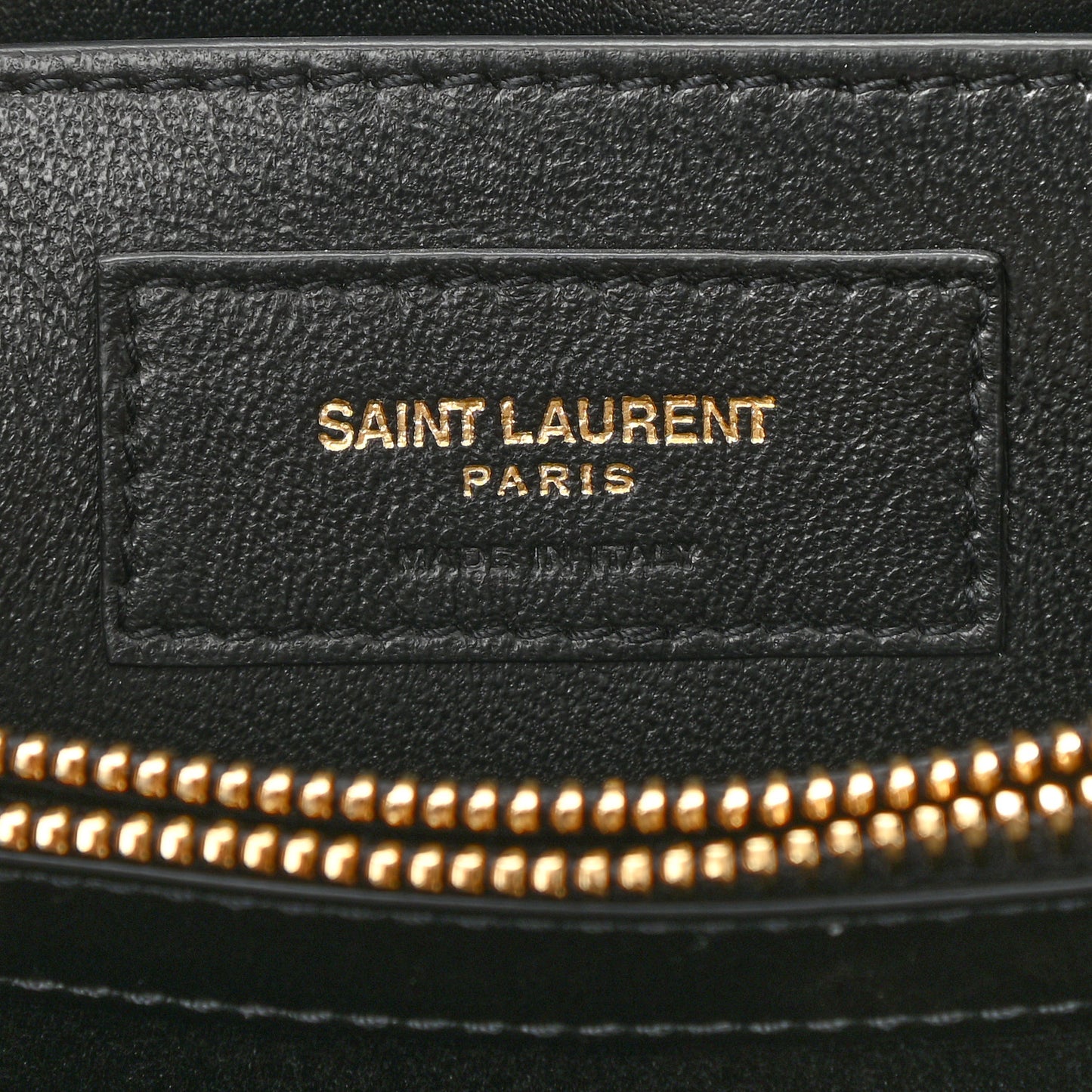 Calfskin Y Quilted Monogram Small Loulou Chain Satchel Black