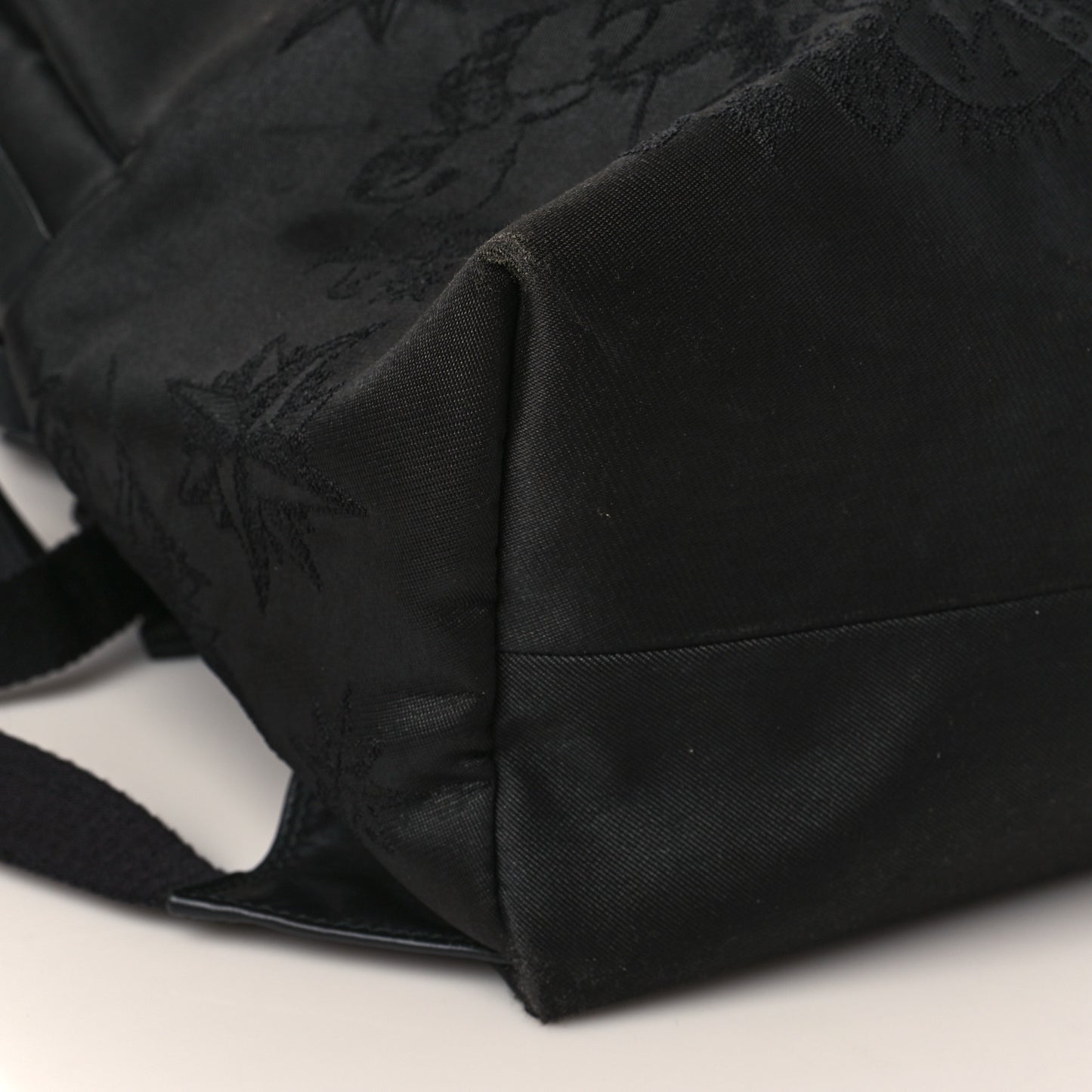 Nylon Sailor Skull Printed Backpack Black