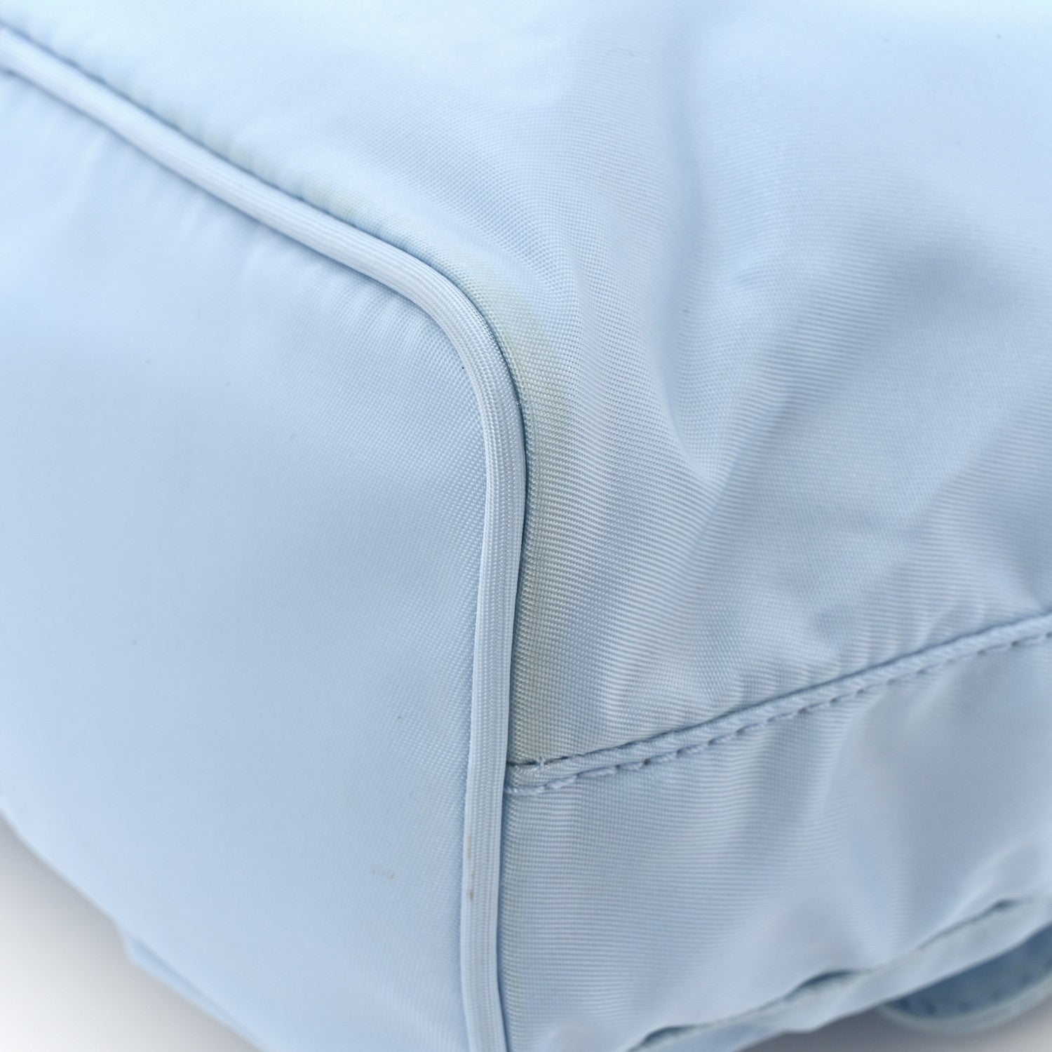 Prada Nylon Vela Mini Crossbody Backpack Light Blue 10 of 11