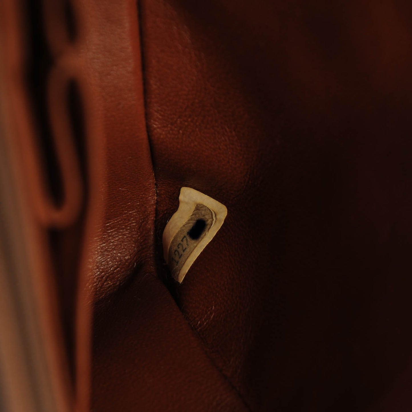 Lambskin Quilted Small Single Flap Brown