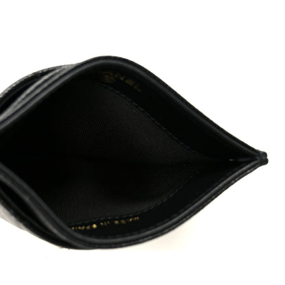 Chanel Caviar Quilted Crystal Card Holder Black 5 of 10