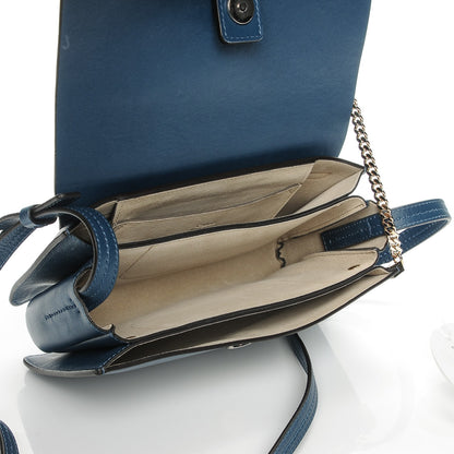 Chloe Suede Calfskin Small Faye Shoulder Bag Majolica Blue 5 of 6