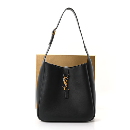 Saint Laurent Smooth Calfskin Small Le 5 A 7 Soft Hobo Black 10 of 10