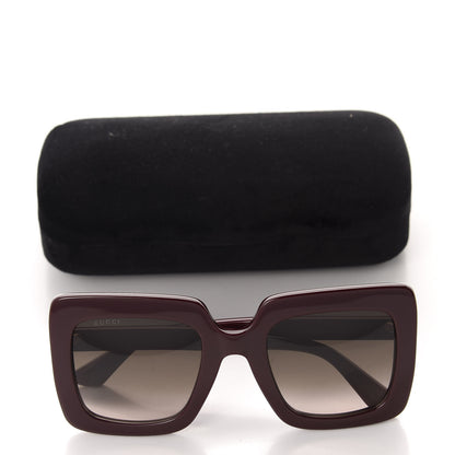 Gucci Acetate Oversize Sunglasses GG0328S Red 8 of 8