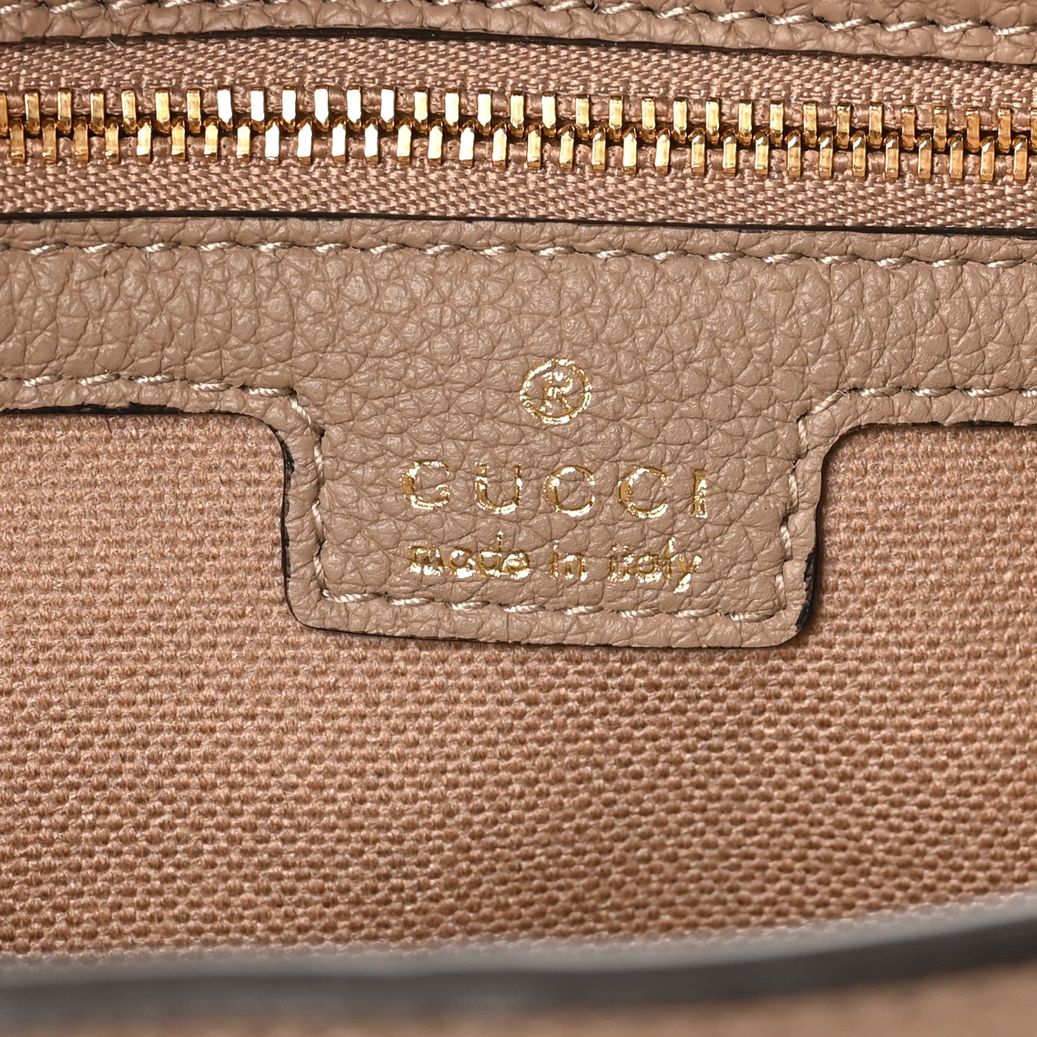 Gucci Grained Calfskin Web Medium Jackie 1961 Hobo Taupe 6 of 9