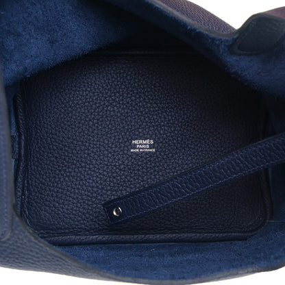 Hermes Taurillon Clemence Picotin Lock 18 PM Bleu Nuit 4 of 5