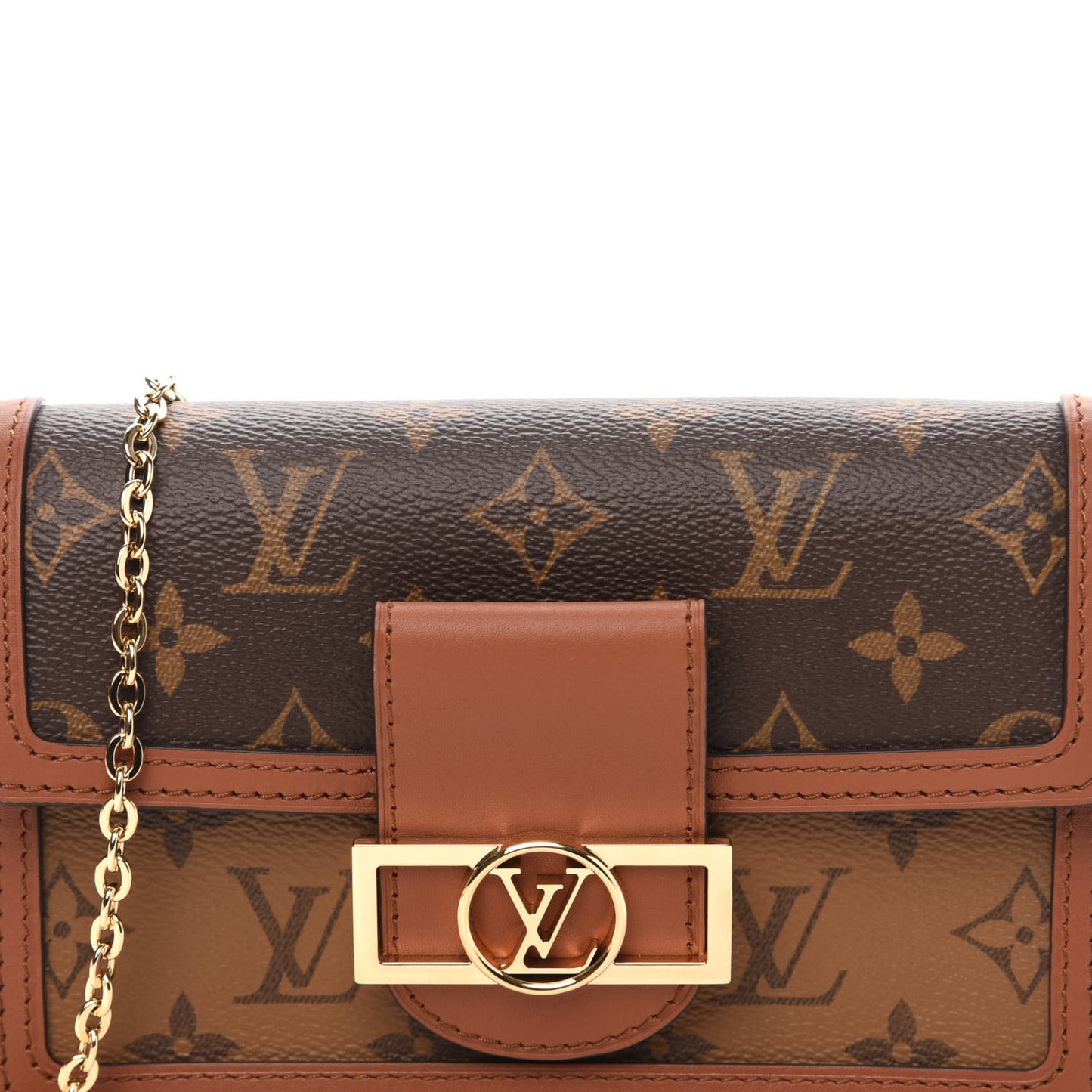 Reverse Monogram Dauphine Chain Wallet