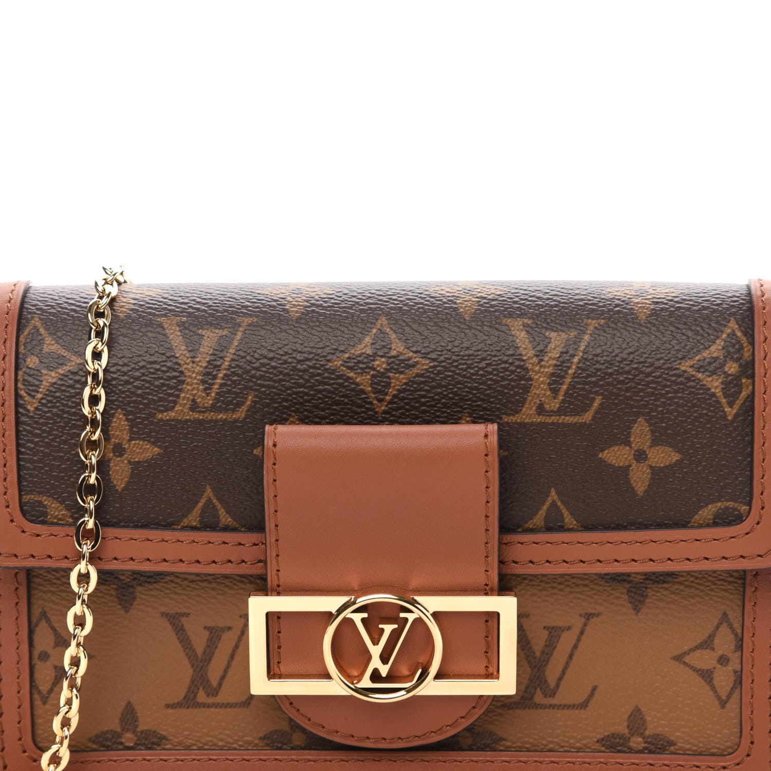 Louis Vuitton Reverse Monogram Dauphine Chain Wallet 9 of 9