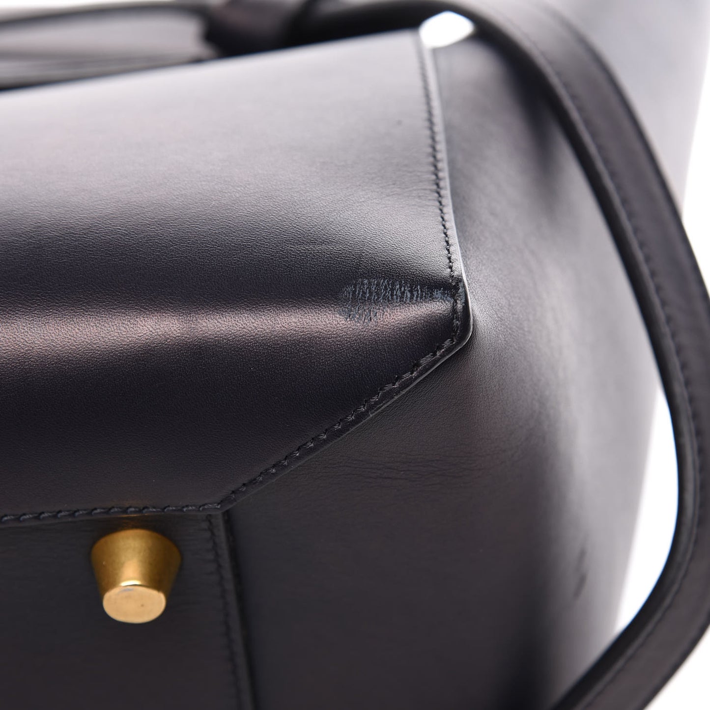 Smooth Calfskin Large Belt Bag Navy Blue