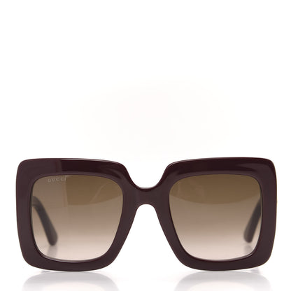 Gucci Acetate Oversize Sunglasses GG0328S Red 2 of 7