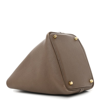 Hermes Taurillon Clemence Picotin Lock 18 PM Etoupe 4 of 13