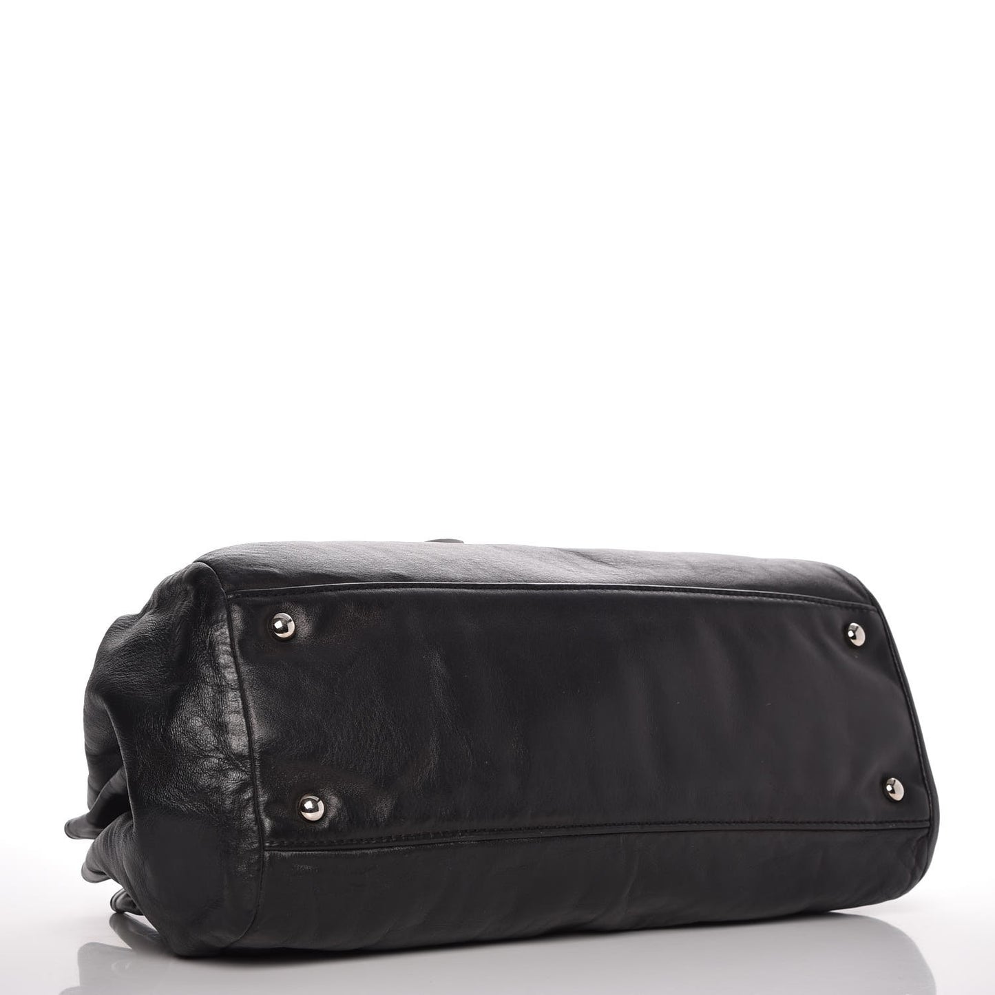 Lambskin Sensual Accordion Flap Black