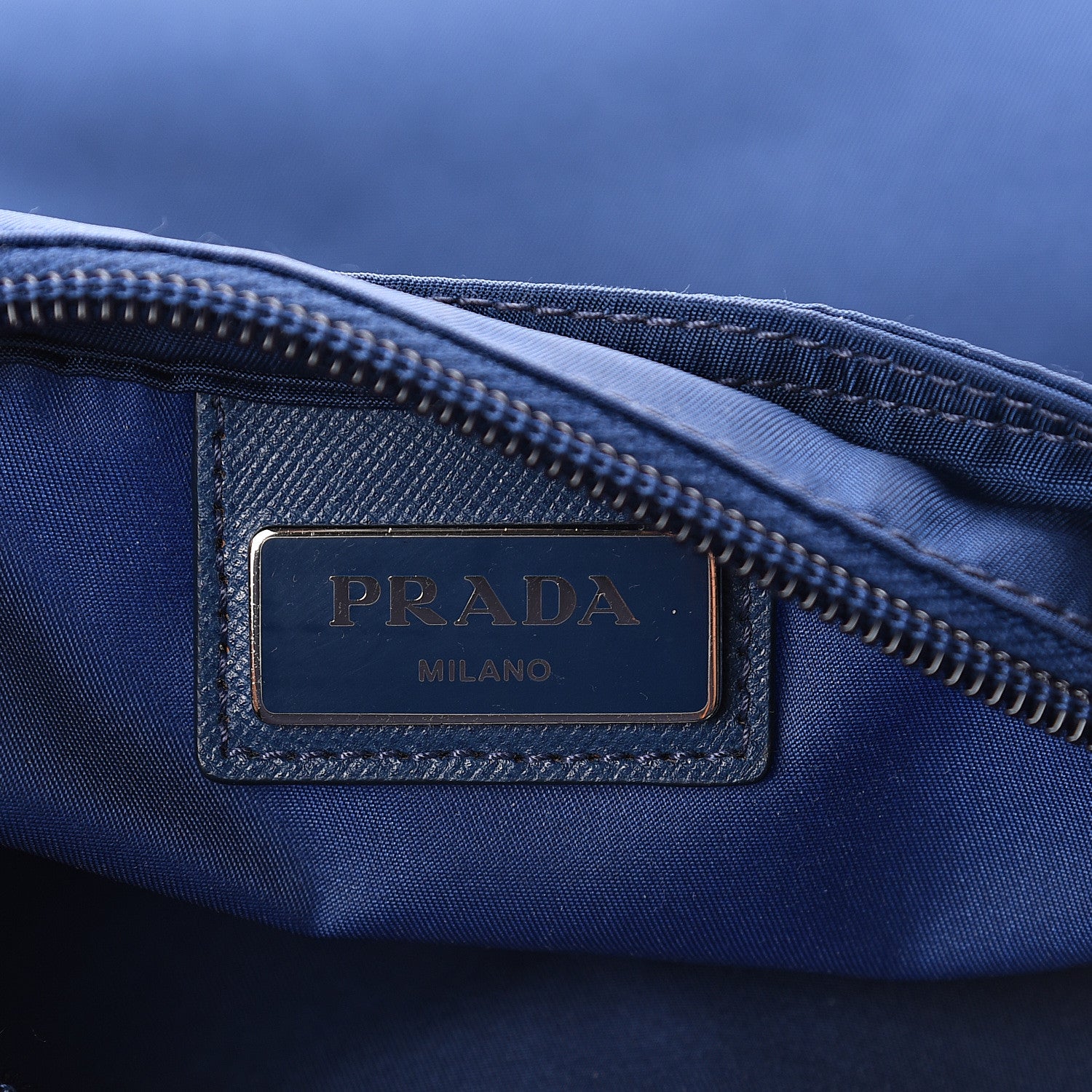 Prada Nylon Vela Flat Messenger Bag Royal 5 of 7