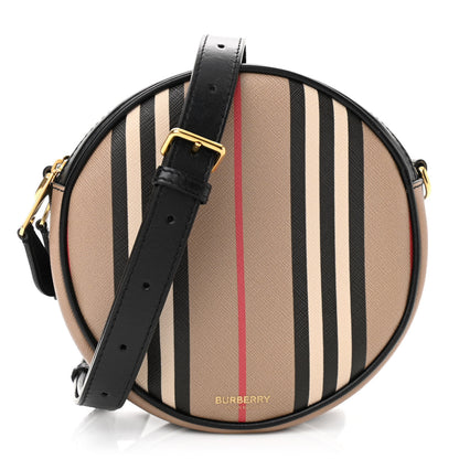 Burberry E-Canvas Calfskin Icon Stripe Louise Bag Archive Beige 1 of 12
