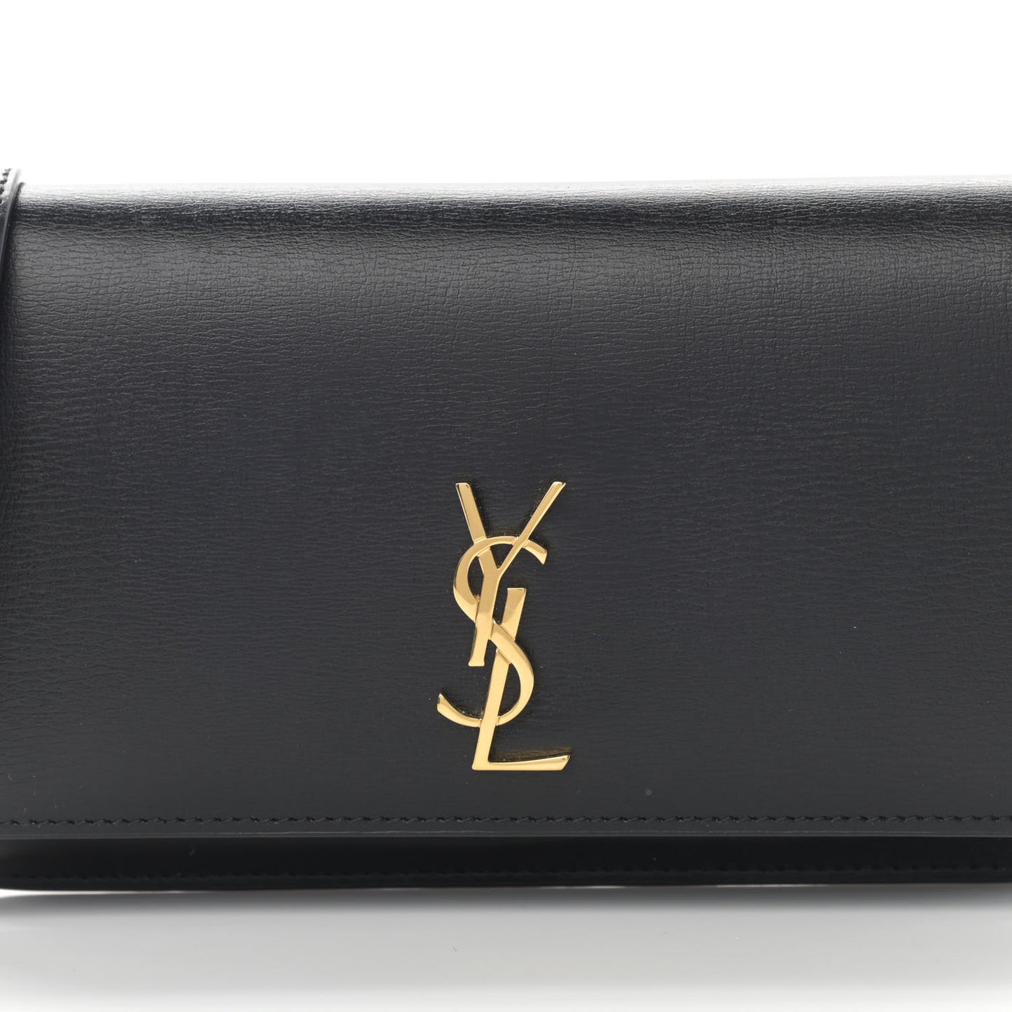 Smooth Calfskin Monogram Phone Holder Crossbody Black