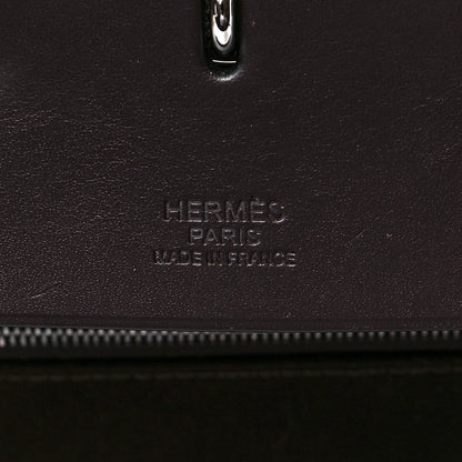 Hermes Military Toile Vache Hunter Herbag Zip Retourne Cabine Bag Ebene Black 7 of 11