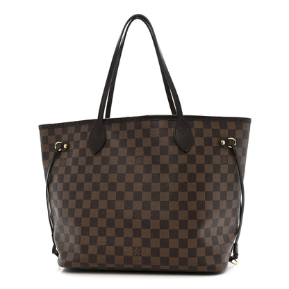 Louis Vuitton Damier Ebene Neo Neverfull MM Rose Ballerine 1 of 13