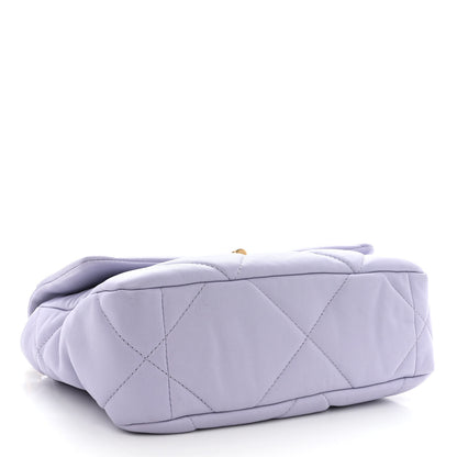 Chanel Lambskin Quilted Medium Chanel 19 Flap Light Purple 4 of 9