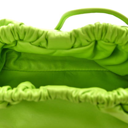 Mansur Gavriel Lambskin Mini Cloud Clutch Electric Lime 5 of 8