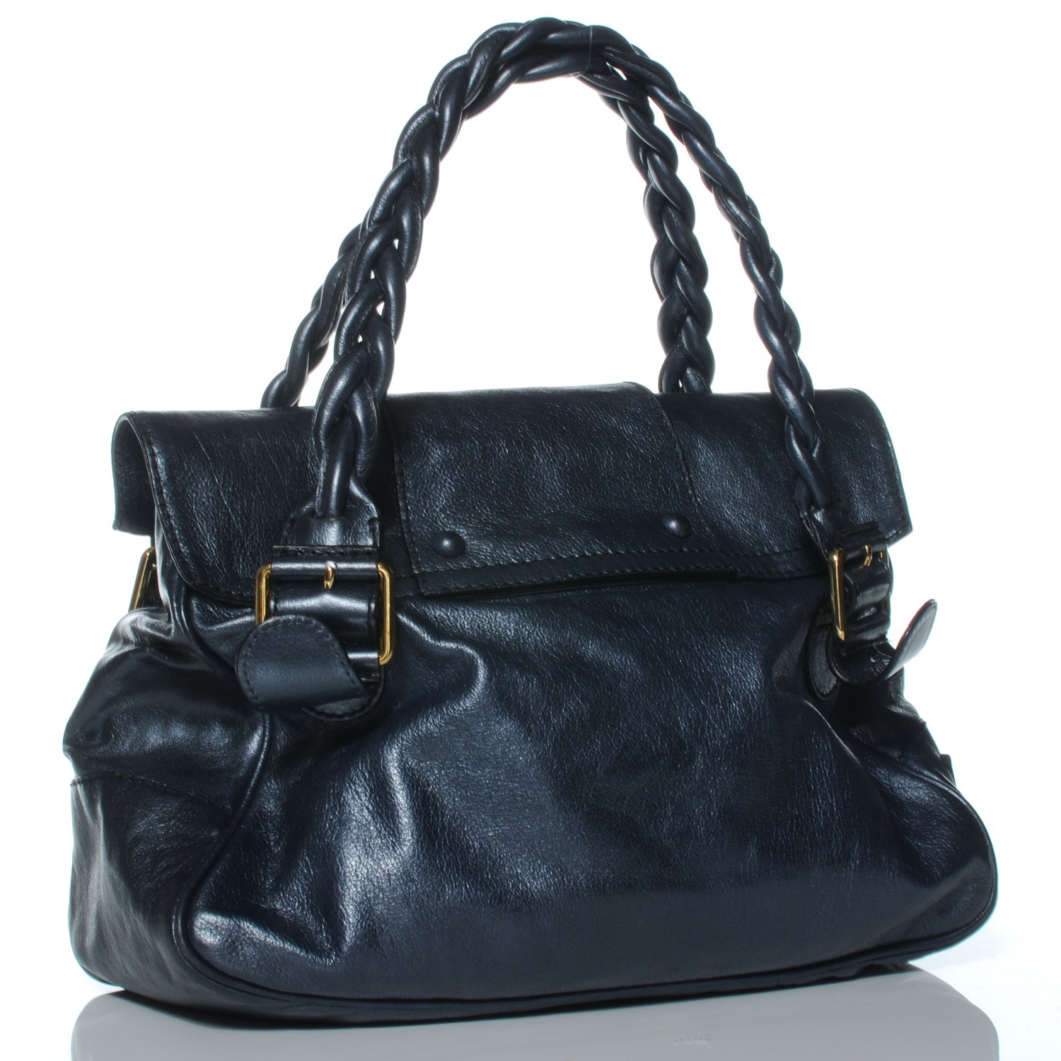 Valentino Garavani Leather Large Histoire Metallic 3 of 9