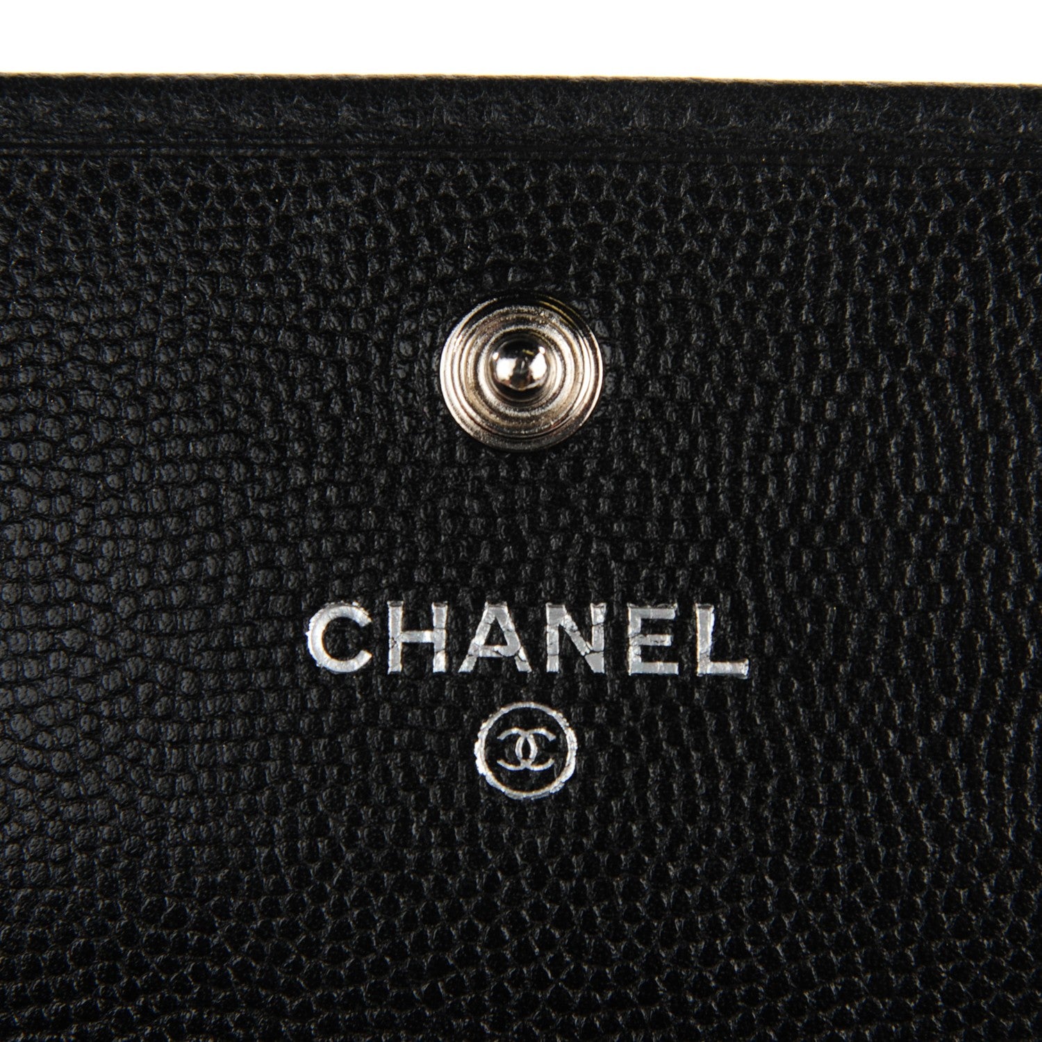 Chanel Caviar Sevruga Long Flap Wallet Black 6 of 8