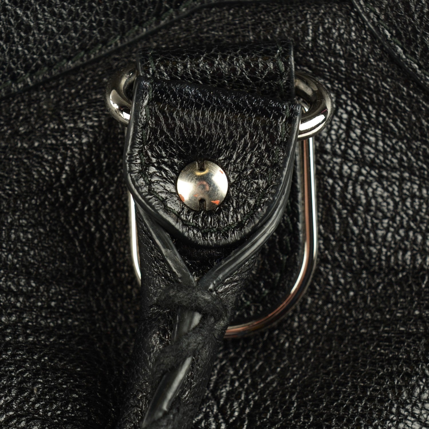 Balenciaga Chevre Silver Metallic Edge Hardware Velo Black 2 of 11