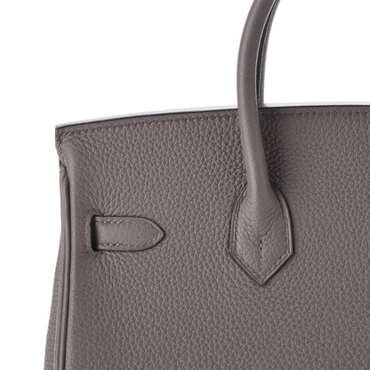 Hermes Togo Birkin 25 Etain 11 of 37